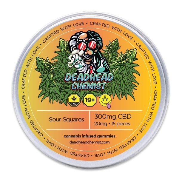 300MG CBD Sour Squares 300MG CBD Sour Squares